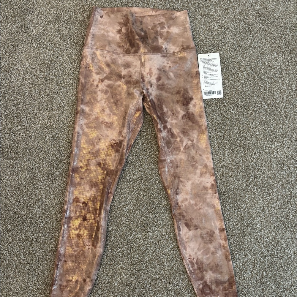 NWT Lululemon Align HR Pant 25” Shine (size 6)